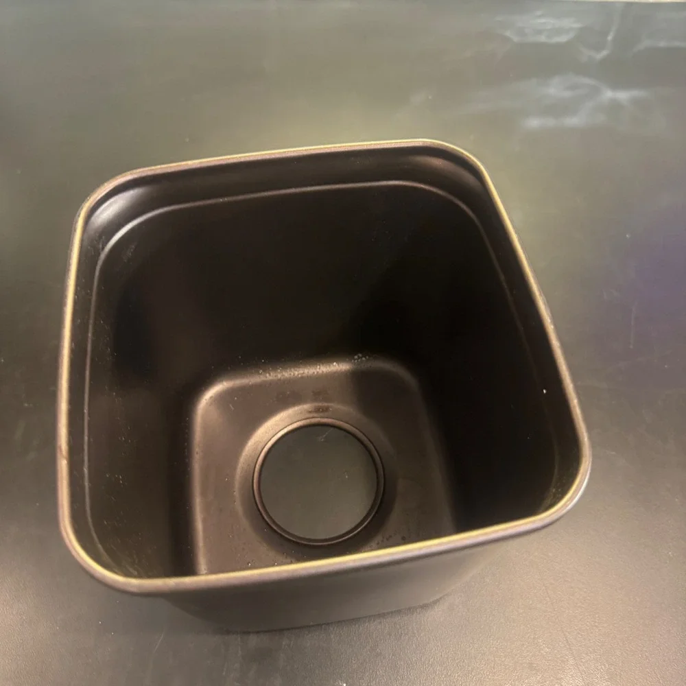 Metal Tissue Box Cover Home Bronze Square Industrial Minimalist Bathroom Decor